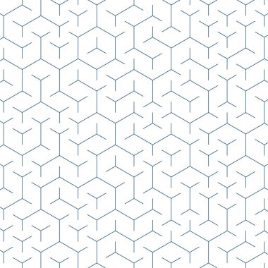  Altıgen Labirent deseni soyut illüstrasyon