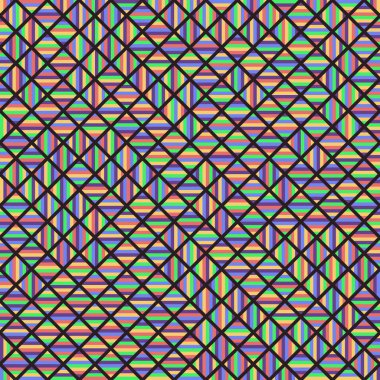 Color Rhombus tile tessellation pattern illustration