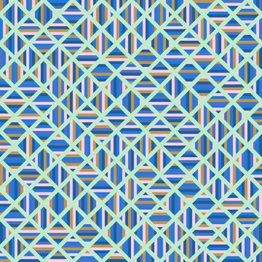 Color Rhombus tile tessellation pattern illustration