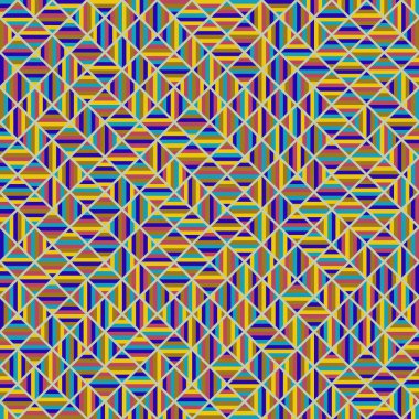 Color Rhombus tile tessellation pattern illustration