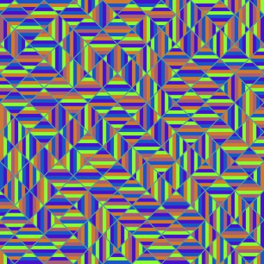 Color Rhombus tile tessellation pattern illustration