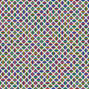 Color Rhombus tile tessellation pattern illustration