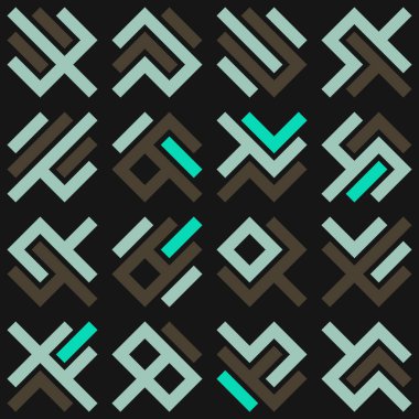 Asemic Glyph writing hieroglyph imitation abstract illustration