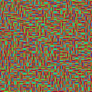 Color Rhombus tile tessellation pattern illustration