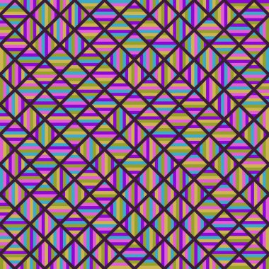 Color Rhombus tile tessellation pattern illustration