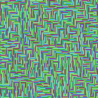 Color Rhombus tile tessellation pattern illustration