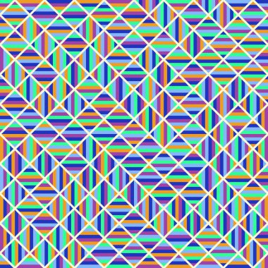 Color Rhombus tile tessellation pattern illustration