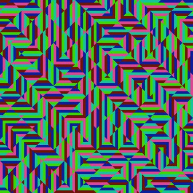 Color Rhombus tile tessellation pattern illustration