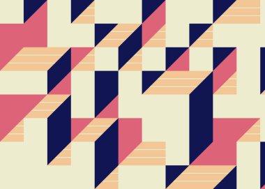 Edward Zajecs 2. Cubo 'nun 1971' deki uygulaması. Esasen 8 taştan oluşan bir Truchet fayans seti ve yerleştirme sanatı illüstrasyonu için kurallar.