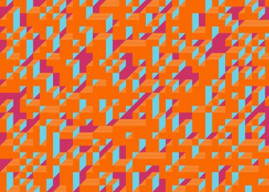 Edward Zajecs 2. Cubo 'nun 1971' deki uygulaması. Esasen 8 taştan oluşan bir Truchet fayans seti ve yerleştirme sanatı illüstrasyonu için kurallar.