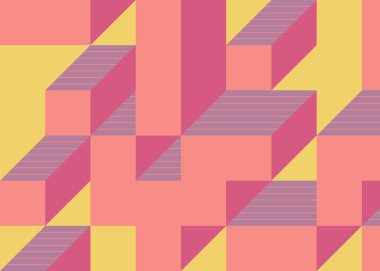 Edward Zajecs 2. Cubo 'nun 1971' deki uygulaması. Esasen 8 taştan oluşan bir Truchet fayans seti ve yerleştirme sanatı illüstrasyonu için kurallar.