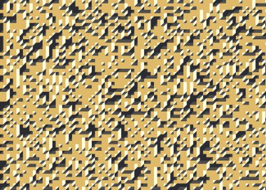 Edward Zajecs 2. Cubo 'nun 1971' deki uygulaması. Esasen 8 taştan oluşan bir Truchet fayans seti ve yerleştirme sanatı illüstrasyonu için kurallar.