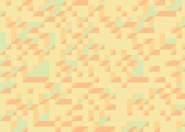 Edward Zajecs 2. Cubo 'nun 1971' deki uygulaması. Esasen 8 taştan oluşan bir Truchet fayans seti ve yerleştirme sanatı illüstrasyonu için kurallar.