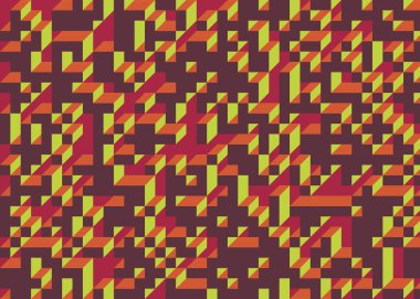 Edward Zajecs 2. Cubo 'nun 1971' deki uygulaması. Esasen 8 taştan oluşan bir Truchet fayans seti ve yerleştirme sanatı illüstrasyonu için kurallar.