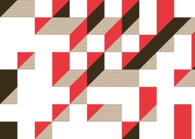 Edward Zajecs 2. Cubo 'nun 1971' deki uygulaması. Esasen 8 taştan oluşan bir Truchet fayans seti ve yerleştirme sanatı illüstrasyonu için kurallar.