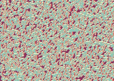 Edward Zajecs 2. Cubo 'nun 1971' deki uygulaması. Esasen 8 taştan oluşan bir Truchet fayans seti ve yerleştirme sanatı illüstrasyonu için kurallar.