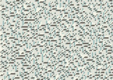 Edward Zajecs 2. Cubo 'nun 1971' deki uygulaması. Esasen 8 taştan oluşan bir Truchet fayans seti ve yerleştirme sanatı illüstrasyonu için kurallar.