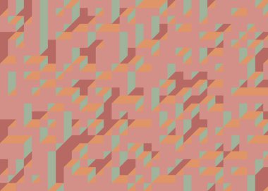 Edward Zajecs 2. Cubo 'nun 1971' deki uygulaması. Esasen 8 taştan oluşan bir Truchet fayans seti ve yerleştirme sanatı illüstrasyonu için kurallar.