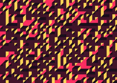 Edward Zajecs 2. Cubo 'nun 1971' deki uygulaması. Esasen 8 taştan oluşan bir Truchet fayans seti ve yerleştirme sanatı illüstrasyonu için kurallar.