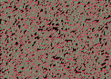 Edward Zajecs 2. Cubo 'nun 1971' deki uygulaması. Esasen 8 taştan oluşan bir Truchet fayans seti ve yerleştirme sanatı illüstrasyonu için kurallar.