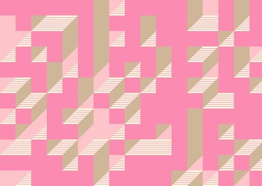 Edward Zajecs 2. Cubo 'nun 1971' deki uygulaması. Esasen 8 taştan oluşan bir Truchet fayans seti ve yerleştirme sanatı illüstrasyonu için kurallar.