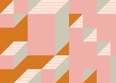 Edward Zajecs 2. Cubo 'nun 1971' deki uygulaması. Esasen 8 taştan oluşan bir Truchet fayans seti ve yerleştirme sanatı illüstrasyonu için kurallar.