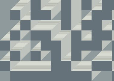 Edward Zajecs 2. Cubo 'nun 1971' deki uygulaması. Esasen 8 taştan oluşan bir Truchet fayans seti ve yerleştirme sanatı illüstrasyonu için kurallar.