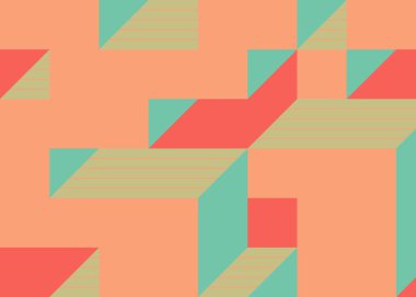 Edward Zajecs 2. Cubo 'nun 1971' deki uygulaması. Esasen 8 taştan oluşan bir Truchet fayans seti ve yerleştirme sanatı illüstrasyonu için kurallar.