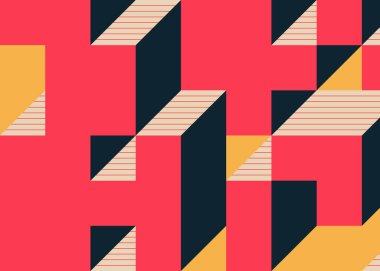 Edward Zajecs 2. Cubo 'nun 1971' deki uygulaması. Esasen 8 taştan oluşan bir Truchet fayans seti ve yerleştirme sanatı illüstrasyonu için kurallar.