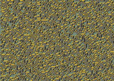 Edward Zajecs 2. Cubo 'nun 1971' deki uygulaması. Esasen 8 taştan oluşan bir Truchet fayans seti ve yerleştirme sanatı illüstrasyonu için kurallar.