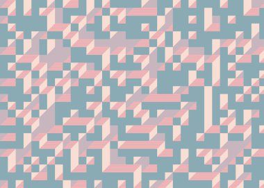 Edward Zajecs 2. Cubo 'nun 1971' deki uygulaması. Esasen 8 taştan oluşan bir Truchet fayans seti ve yerleştirme sanatı illüstrasyonu için kurallar.