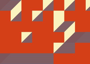 Edward Zajecs 2. Cubo 'nun 1971' deki uygulaması. Esasen 8 taştan oluşan bir Truchet fayans seti ve yerleştirme sanatı illüstrasyonu için kurallar.