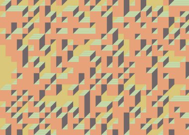 Edward Zajecs 2. Cubo 'nun 1971' deki uygulaması. Esasen 8 taştan oluşan bir Truchet fayans seti ve yerleştirme sanatı illüstrasyonu için kurallar.