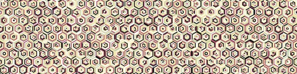 Hexagonal Maze Pattern Abstract Illustration — Stock Vector