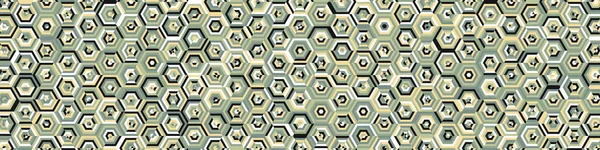 Hexagonal Maze Pattern Abstract Illustration — Stock Vector
