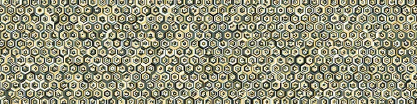 Hexagonal Labirinto Padrão Ilustração Abstrata — Vetor de Stock