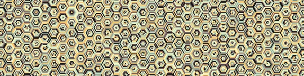 Hexagonal Labirinto Padrão Ilustração Abstrata —  Vetores de Stock