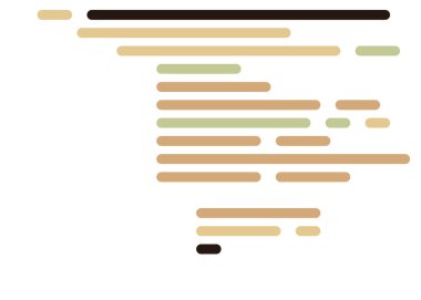 Ekran vektör illüstrasyonunda kod, düz çizgi çizgi kodlama çizgileri simülasyonu