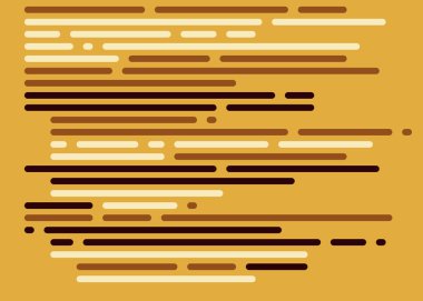 Ekran vektör illüstrasyonunda kod, düz çizgi çizgi kodlama çizgileri simülasyonu