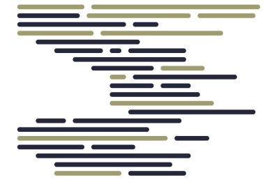 Ekran vektör illüstrasyonunda kod, düz çizgi çizgi kodlama çizgileri simülasyonu