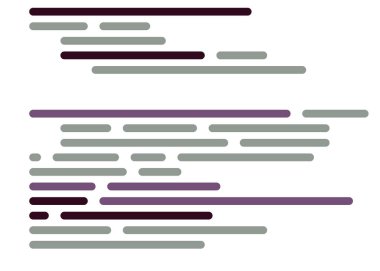 Ekran vektör illüstrasyonunda kod, düz çizgi çizgi kodlama çizgileri simülasyonu