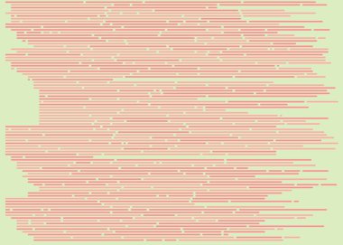 Ekran vektör illüstrasyonunda kod, düz çizgi çizgi kodlama çizgileri simülasyonu