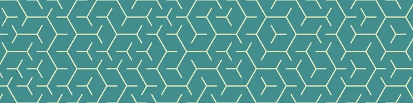 Hexagonal Labirinto Padrão Ilustração Abstrata — Vetor de Stock