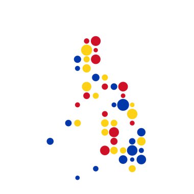Filipinler Silüeti Pikselleştirilmiş desen haritası çizimi