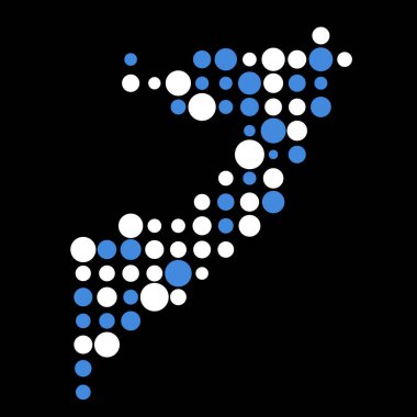 Somali Silueti Pikselli Kalıp Haritası Çizimi