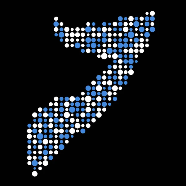 Somali Silueti Pikselli Kalıp Haritası Çizimi