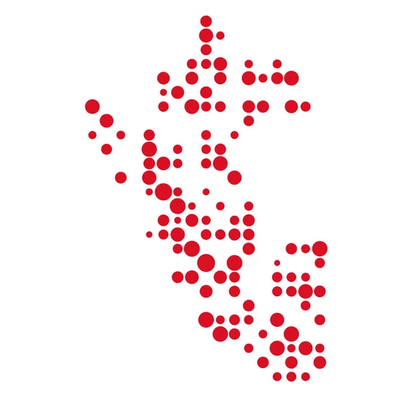 Peru Silhouette Pixelated Pattern Map Illustration — Stock Vector