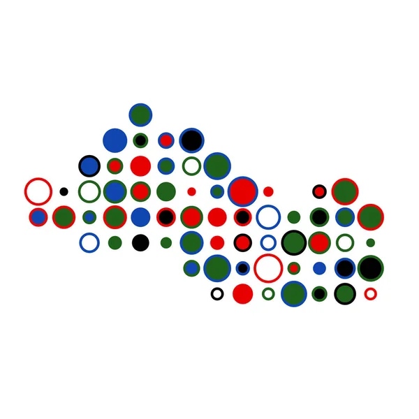 Salvador Silhouette Pixelated Μοτίβο Χάρτη Εικονογράφηση — Διανυσματικό Αρχείο
