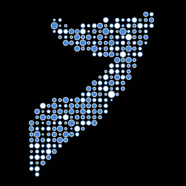 Somali Silueti Pikselli Kalıp Haritası Çizimi