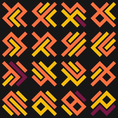 Asemic Glyph writing hieroglyph imitation abstract illustration